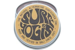 VEASION SURFYOGIS Original, 100% Natural, Zinc Surfscreen, Sonnencreme, Sonnenschutz, 60g, Riff freundlich, Surfen