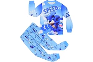 SHUMINTAOJIN Boys Pyjama Sets Pjs Nightwear Sleepwear Game Cartoon Clothing 2 Piece Outfit Long Short Sleeve Suit 4-10years