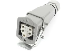 Aexit Connettore industriale rettangolare rettangolare AC 230 / 400V PG11 HDC-HA 4 + PE 5 pin (18c37af184c78219c287ac136832cfbf)