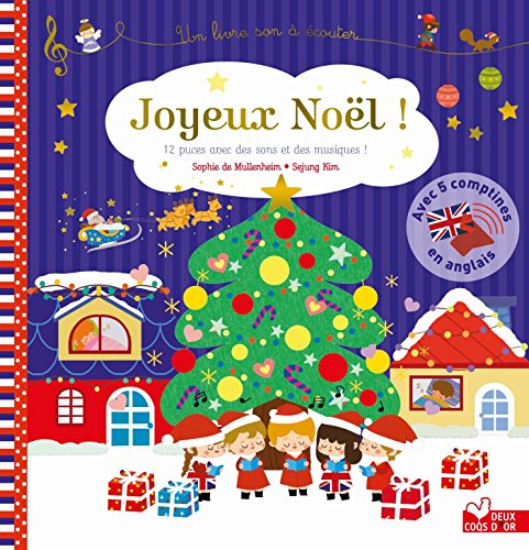 Joyeux Noël ! - Livre sonore : avec comptines en anglais + sons