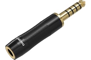 Linkidea Adaptador de Audio equilibrado de 4,4 mm Macho a 3,5 mm Compatible con Sony NW-ZX507 DMP-Z1 NW-ZX300A NW-WM1Z TA-ZH1ES, FIO M11, Lotoo PAW6000, HIFIMAN R2R2000, DAP