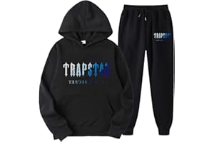 GENERIC Men's and Women's Trapstar Tracksuits Hooded Jacket + Trousers Trapstar London Pocket Tracksuit Neutral Sports Autumn/Winter Suit for Men and Women # 84001