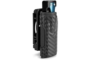 TACTICAL GEEK TX4 Étui pour Lampe de Poche OLIGHT Arkfeld Plate avec Clip de Ceinture arrière pour Un accès Rapide et Holster de Lampe de Poche Portable, Lampe de Poche Non Incluse, Noir