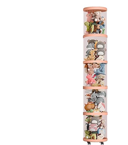 Palaufr Stofftier Organizer - Großer Durchsichtiger Plüschtier-Turm Mit Rädern