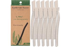 THBOXES 12 Pcs Dermaplaning Blades for Face, Face Razors for Women and Men, Hair Shaver Tool for Eyebrow, Facial Peach Fuzz, Body Fine Hair, Dead Skin Remover