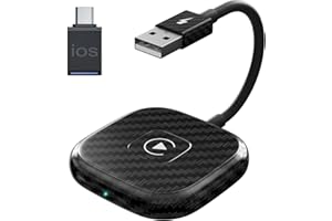 TPLTECH Wireless Carplay für ios, 2023 Neuesten StilUpgrade Tragbarer ios Wireless Carplay, Adapter Konvertiert Kabelgebundenes CarPlay in Drahtloses, Kompatibel mit Autos ab 2015 & iOS 10+