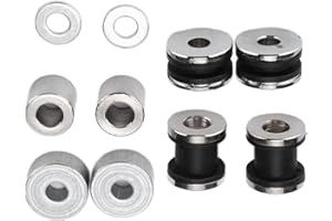 JLWIY Sissy Bar Docking Hardware Kit, rostfrei langlebig flexibel zuverlässig Sissy Bar Montagezubehör für Motorräder