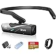 ORDRO EP8 4K Head-Mounted Video Camera, Ultra HD 4K 60FPS Camcorder Vlog Hands Free Wearable Camera, 2-Axis Gimbal Stabilizer, Wi-Fi APP, Auto Focus with Remote Control, 64G Card