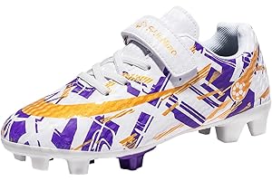 VTASQ Chaussures de Football Garçon Professionnel Crampons Spike Antidérapant Athlétisme Entrainement Enfant Chaussure de Foot Adolescents Fille Chaussures de Sport