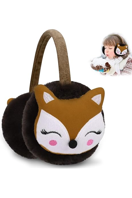 Paraorecchie In Peluche Con Orecchie Da Orso - Morbidi, Pieghevoli, Per Donne E Bambini - Foto 2