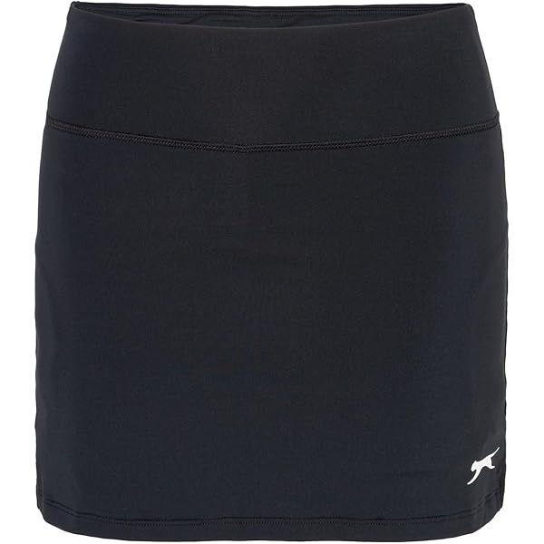 Jupe-short Slazenger Femme – Gris/bleu/jaune, Taille 8, Avec Poches Et Zip
