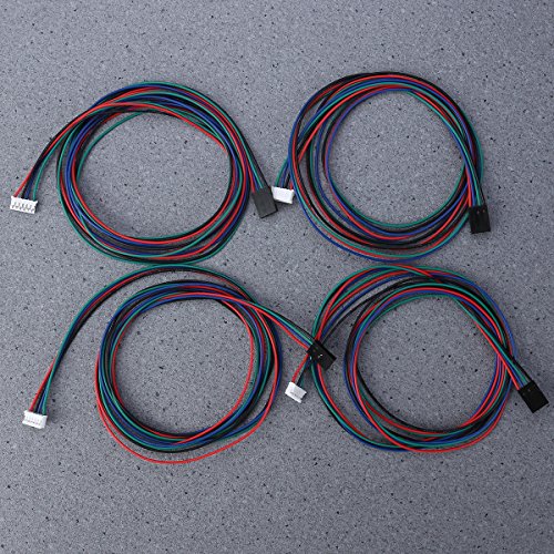 UEETEK 4 Stück Bipolar Stepper Motor Kabel 100 cm Lange für NEMA 17 verwendet in Reprap 3D-Drucker CNC-Maschinen - 7