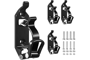 BCENG 4 Stück Schaufelhalterung für Dachträger, 17-40mm Schaufel Halterung Axthalter Dachträger Zubehör Wandmontagehalterungen Klemmmontagesatz für Lastwagen für Lastwagen Auto Boot Werkzeug Spaten Offroad