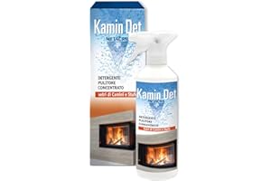 Metacril Kamin Det, Detergente e Sgrassatore per Superfici Vetrate di Camini e Stufe - 500 ML