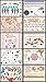JZK® 10 Sheets Assorted Metallic Flash Temporary Jewellery Tattoos, Waterproof (A)