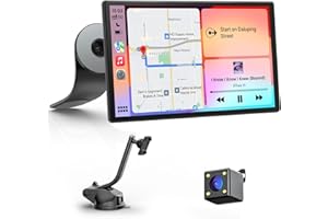 Avylet 9'' Wireless Car Stereo with Apple Carplay & Android Auto, Portrait & Landscape Screen, OTA, Magnetic Mount, Backup Camera, Car Radio, GPS Navigation, Bluetooth, Voice Control, Mirror Link