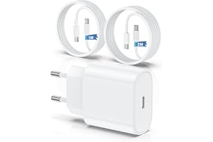 QZIIW Chargeur pour iPhone 17 15 16, 20W Apple Original Chargeur Rapide avec 60W 1M+2M câble de Charge Rapide pour iPhone 16 17 15/17 16 15 Pro/17 16 15 Pro Max/16 15 Plus/Phone Air iPad Pro/Air/Mini