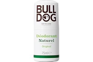 Bulldog Skincare Original Déodorant Bille pour Hommes, Parfum Aromatique Herbacé, Déodorant Naturel pour Homme, 75 ml