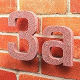 Hausnummern in Lava Steinoptik