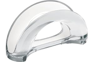 Guzzini Napkin Holder, White, 18.4x7.2x9.6 cm