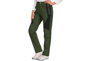 heekpek Pantaloni Trekking Donna Invernali Impermeabili Pantaloni Sci Softshell Vita Alta Pantalone da Neve Pantalone Termico Felpati per Montagna Snowboard