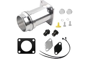 Hugwish egr Cooler Delete for for M57N2 3.0L Diesel, EGR Delete Removal Replacement Kit for E46 E60 E61 E65 E83 E53, Replaces Technical References 1171778999, 1117804379