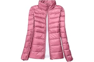 HAXNOHEY Plumifero Ultraligero Mujer Chaqueta Plumas Capucha Ligeros Mujer Plumífero Ligero Plumon Señora Plumiferos Abrigo Cazadoras Chaquetas Plumas Mujer Pluma Puffer Down Jacket Mujer Talla Grande Plumones