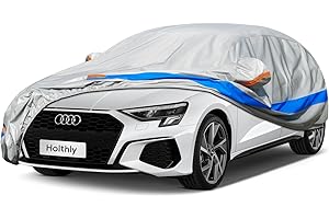Telo Copriauto da Esterno, Holthly 10 Strati Telo Copri Auto Felpato 100% Impermeabile, Copertura Auto Antipolvere Antigraffio AntiSole, adatta per Berlina Mercedes Cla,Jaguar X Type. 3L