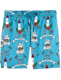 Bañador plegable ligero con estampado Tattoo - Hombres