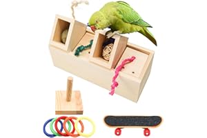 JasCherry 3 Stück Papagei Training Spielzeug Set Aktivitäten Intelligence Vogel-Spielzeug für Budgie Wellensittich Sittich Nymphensittich Papageien #3