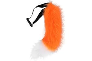 PPFINE Costume Da Volpe in Pelliccia Sintetica Lupo Gatto Coda Bambini/Adulti Cosplay Costume da Festa di Natale di Halloween