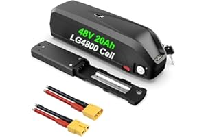 EXECYC Batterie de vélo électrique 48V 20Ah pour 500w 750W 1000W 2000W Ebike kit Roue Avant arrière Bafang Kit (48V 20Ah 0-1500W/Plus Taille/Lg21700 Cell)(Chargeur Inclus)