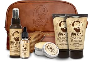 IMPERIAL BEARD - Kit Barbe Homme Accélérateur de Pousse - Cadeau Homme Original - Fabrication Française