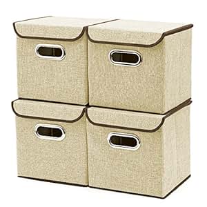 4-Pack Aufbewahrungsbox, EZOWare 4-Pack Aufbewahrungsbox inkl. Deckel