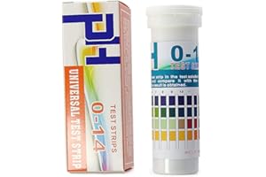 AMTAST Universal pH Paper Strips 0-14 Acid Alkaline pH Level Test Strips 4 Colors (150 Strips)