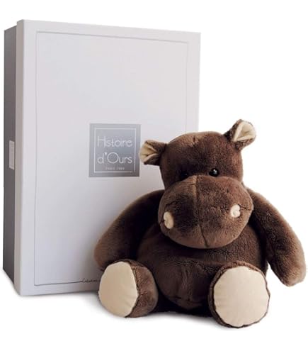 Histoire d'Ours HO2904 Hippo'dou 32 cm, Grey, Pack of 1 : Amazon
