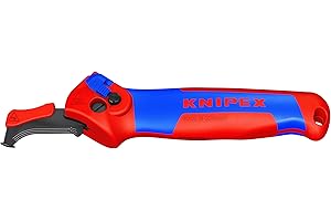 KNIPEX Cuchillo pelacables El nuevo cuchillo pelacables con carraca con mangos multicomponente 146 mm, 16 50 145 SB