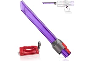 LHYNEE Cepillo Rinconera Iluminada Compatible para Dyson V7 V8 V10 V11 V15 Aspiradoras,Ilumina el Polvo en Las Habitaciones oscuras,Interruptor bloqueable con Clip de Control de Cierre