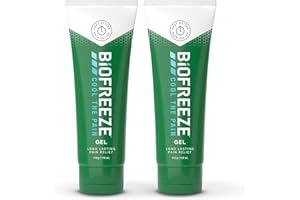 BIOFREEZE / BABYMAD LTD Biofreeze Gel, 118ml X 2, Cold Relief, Cooling Gel, Cold Therapy, Back Pain, Neck Pain, Muscle Pain Relief, Joint Pain, Long Lasting, Cools Pain, Muscles, Bones And Joints, Pain and Fever