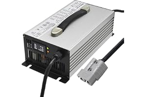 1500W Lead Acid Battery Chargers 48 Volt 25 Amp Battery Charger 50A/120A/175A/350A Anderson Plug,with Suitable for 48V Electric Forklifts Electric Boats,Electric Sightseeing Car(B,Plug 175A)