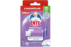 ‎WC-ENTE WC-Ente Frische-Siegel Nachfüller, körbchenloser WC-Reiniger, WC Duft, Lavender Bloom, 2 Nachfüller (2 Stück)