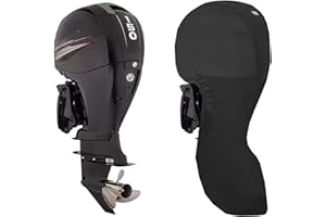 RCLONGEU Funda Motor Fueraborda, 420d Impermeable Tela Oxford Fundas Protectora de Fuera de Borda para Motor de Barco Fuera Cubierta para Motor Fueraborda