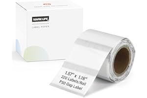 1.57"x0.78' ' Thermal Labels for Marklife P50 Label Printer, Multi-Purpose Self-Adhesive Thermal Labels for Business, Home, Office,220 Labels/Roll