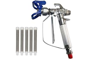 DENT-DE-LION 3600 PSI Airless Pistola Pintura Alta presión + Boquilla Asiento +5 x Filtro de Bomba de pulverización Airless