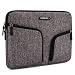 Produktbild DOMISO Wasserdicht Hülle Canvas-Tasche für Laptop Tasche Notebook Portable Carrying Tasche Handtasche, Griff mit grau grau 13-13.3 Inch