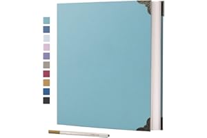 Vienrose Album Fotografico Autoadesivo 40 Pagine Copertina Rigida con Set di Album Foto Fai Da Te 3 Anelli Album di Carta per Coppie Amico Bambino Anniversario Regalo di Nozze