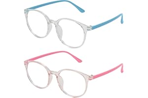 Aomig Lunettes Anti Lumière Bleue Enfant, 4Pcs Blocage Lumière Bleue Lunettes Monture Rectangulaire, Lunettes d'ordinateur Enfant, Lunettes Bleue Light Blocker Anti-Éblouissement Anti-UV Anti-Fatigue
