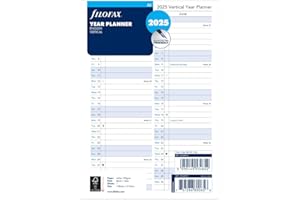 Filofax 2025 A5 Year Planner vertical 25-68501