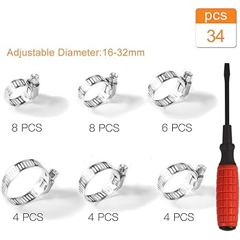Nandeyibi Schlauchschelle aus Edelstahl Gewerbe, Industrie