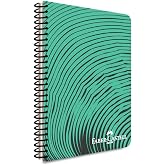 Faber-Castell Dalga Desenli Spiralli Defter, A4, 80 Yaprak, 70g Kağıt, Kareli, Dayanıklı Kapak, Kolay A&ccedil;ılan Spiral Cilt, Aso